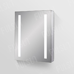 ALI5065 单门铝合金镜柜,LED 双灯带